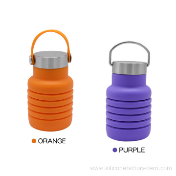 Portable Water Cup Sports Silicone Folding Water Cup